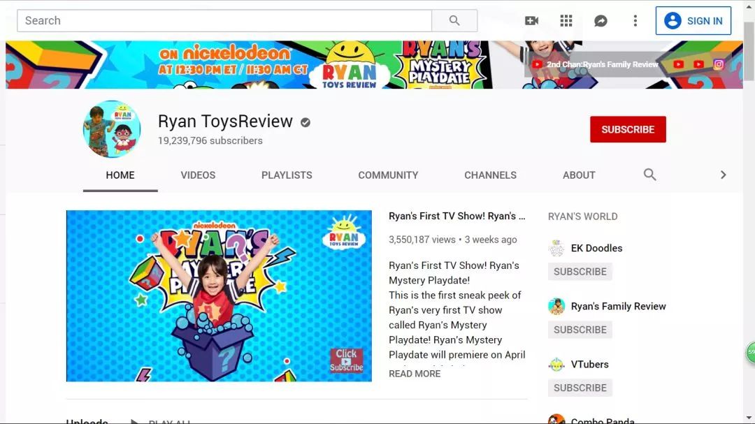 玩具 7岁小孩测评玩具登顶福布斯YouTuber排行榜！短视频如何改变业？(图1)